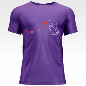 Прикольные футболки: Котенок с сердечками